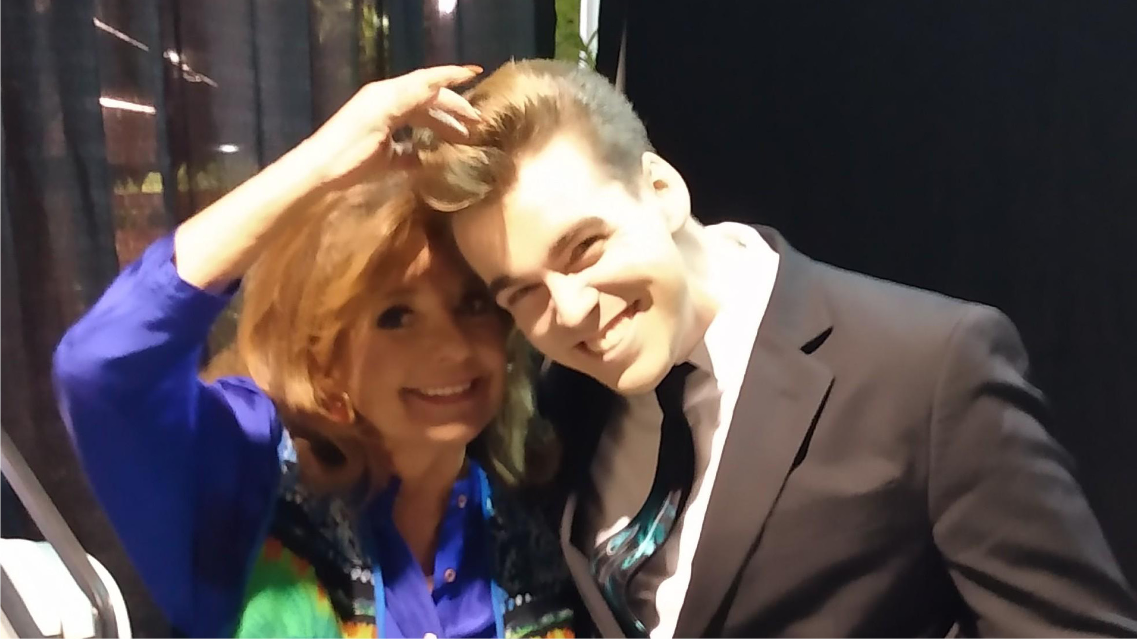 Ricky and Dawn Wells Backstage