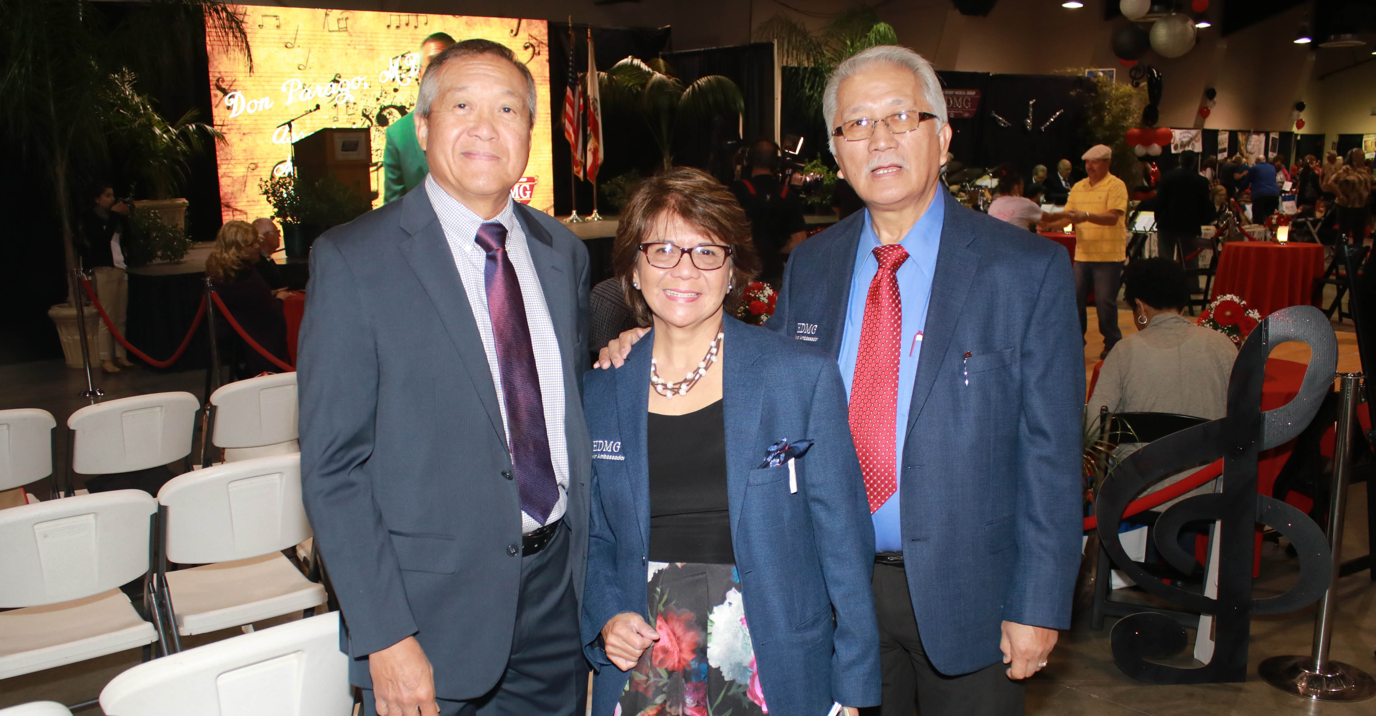 Randy and Elena Pimentel with Dr. Parazo