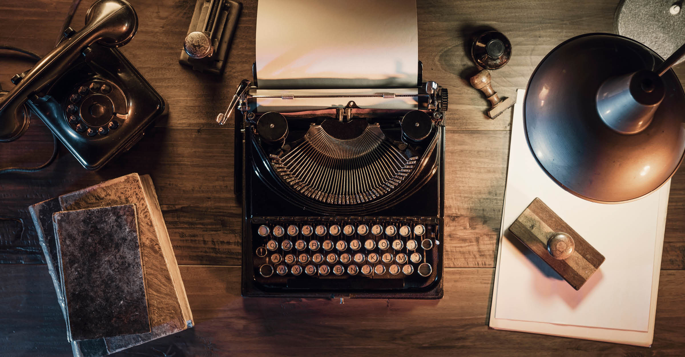 typwriter on desk